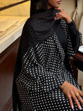 Polka dot abaya
