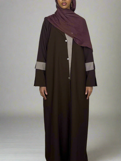 Brown Blazer Abaya