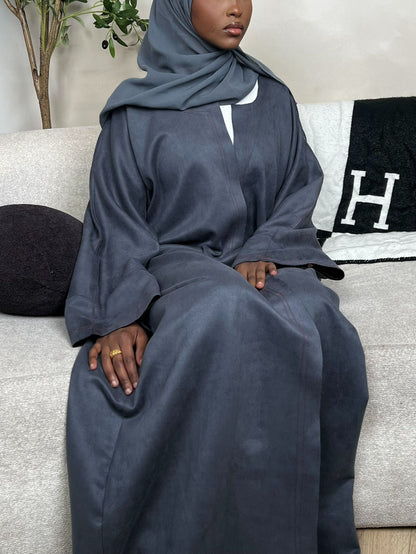 Grey Winter Abaya for Women