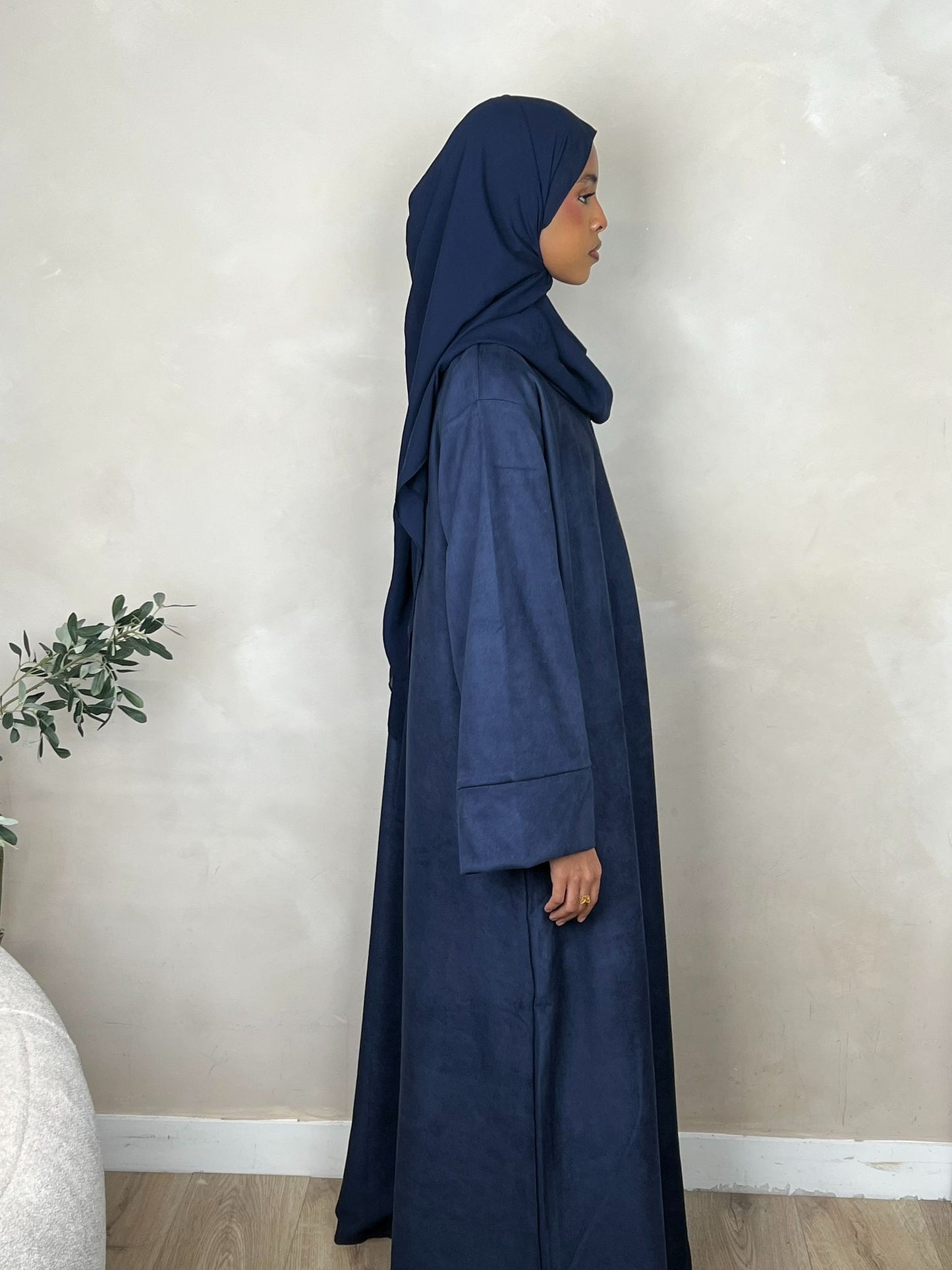 Navy blue -Closed Abaya