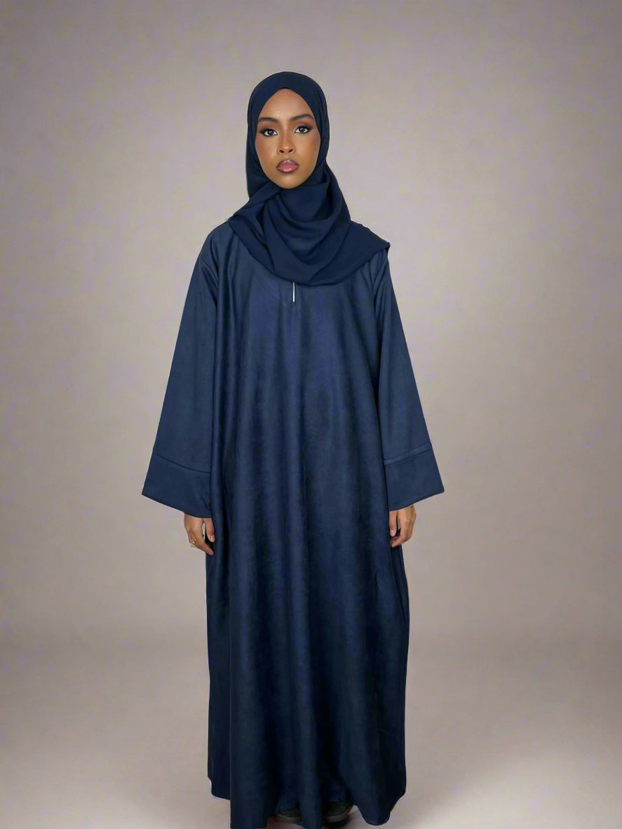 Navy blue -Closed Abaya